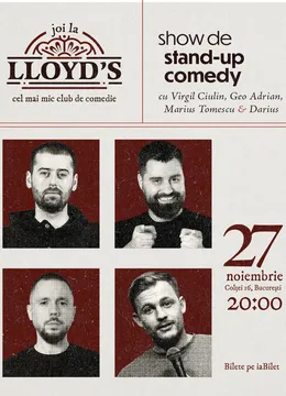 Stand-up Comedy cu Geo, Ciulin, Marius Tomescu, Darius Grigorie & Georgiana Anghel