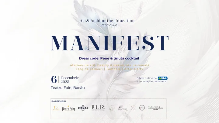 Bacău: Art & Fashion for Education: Manifest Edition