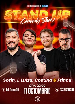 Stand-up Comedy cu Sorin Pârcălab, Ioana Luiza, Costina & Frîncu la Club 99