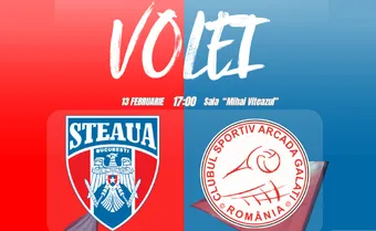 Volei: CSA Steaua – CSM Arcada Galați