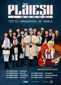 Ansamblul Plăieșii & Zinaida Bolboceanu - Turneu 2026