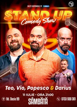 Stand-up Comedy cu Teo, Vio, Cristi Popesco - Darius Grigorie la Club 99