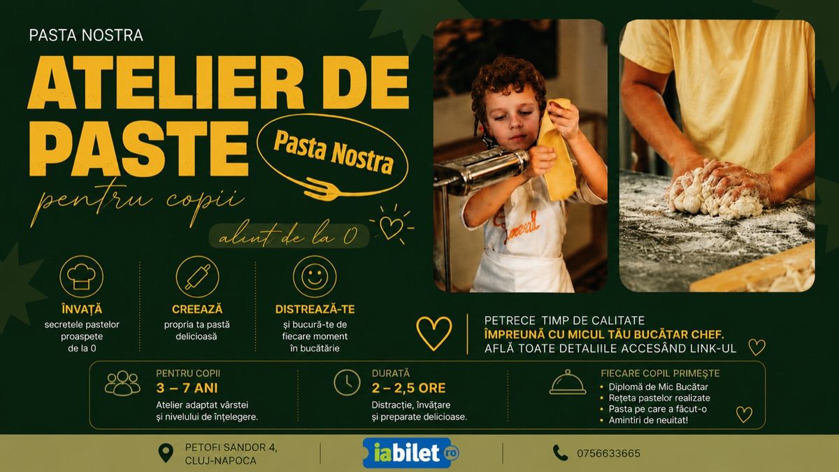 Atelier de paste pentru copii 3-7 ani