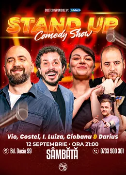 Stand-up Comedy cu Vio, Costel, Ioana Luiza, Andrei Ciobanu - Darius Grigorie la Club 99
