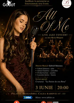 „All of Me” – Live Jazz Concert cu Ana-Maria Mărgean