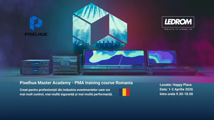 Domnesti: Pixelhue Master Academy - PMA Romania 2026