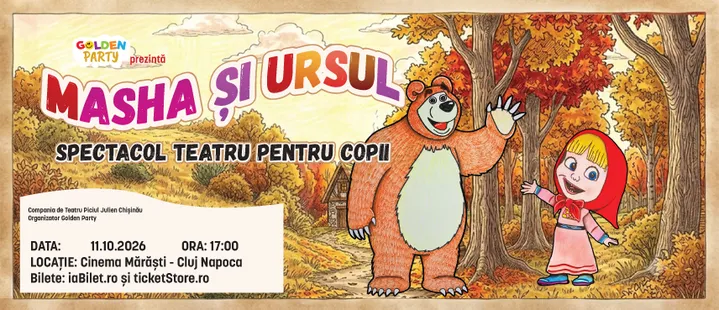 Cluj-Napoca: Masha si Ursul