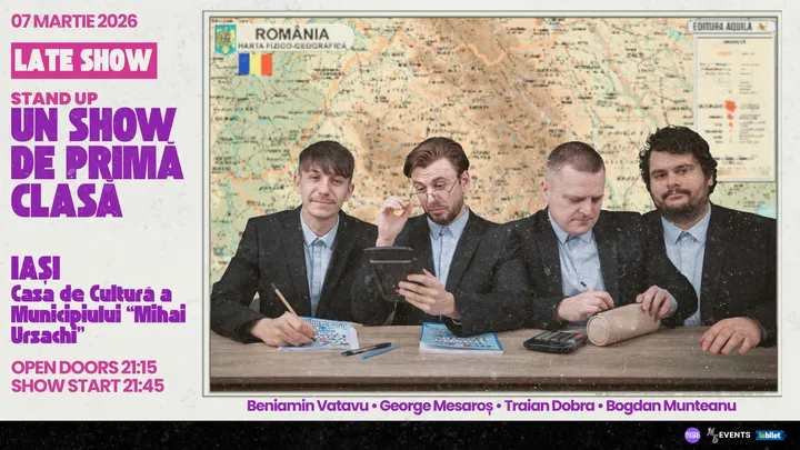 Iași: Un Show de Primă Clasă | Stand-up Comedy cu Beniamin Vatavu, George Mesaroș și Traian Dobra - Late Show
