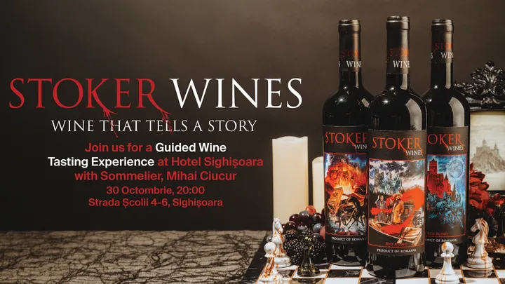 Sighișoara: Stoker Wines | An Evening of Wine and Storytelling |  Ora 20:00