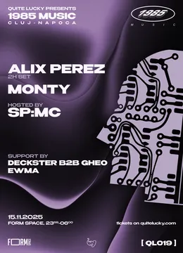 QUITE LUCKY 019 // 1985 MUSIC w/ ALIX PEREZ, MONTY, SP:MC // FORM SPACE