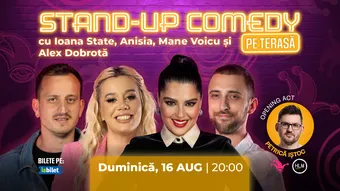 The Fool Terasa: Stand-up comedy cu Ioana State, Mane Voicu, Anisia și Alex Dobrotă