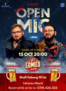 Stand-up Comedy OpenMic la ComicsClub!