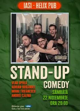 Iasi: Stand-up comedy cu Oprea, Calina, Borandel și Trifanescu