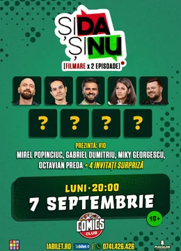 Filmare "Și da, și nu" Două Episoade pe Terasa ComicsClub!