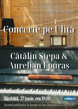 Crevedia Mica: Concert pe Uliță, cu Cătălin Stepa și Aurelian Epuraș