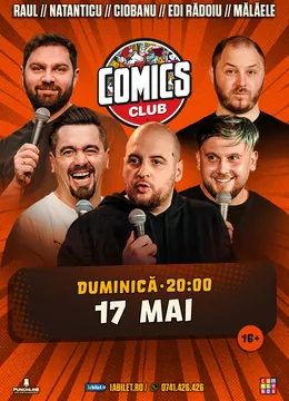 Stand-up cu Natanticu, Andrei Ciobanu, Raul Gheba, Bogdan Mălăele și Păune la ComicsClub!