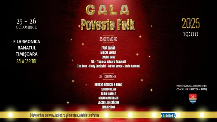 Timișoara: Gala Poveste Folk