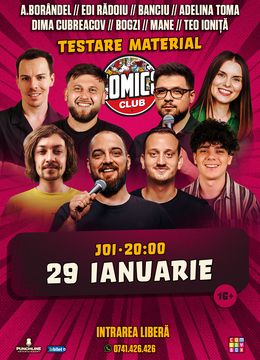 Stand-up Testare de Material la ComicsClub!