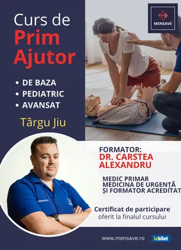 Târgu Jiu: Cursuri de prim ajutor cu MENSAVE