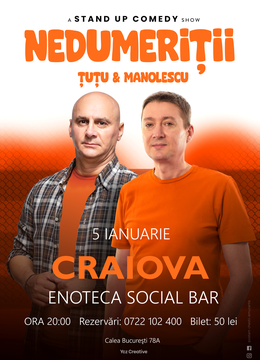 Craiova: Stand-up Comedy - Dan Tutu si Cristi Manolescu