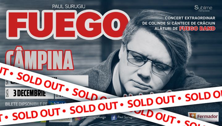 Campina: Concert de colinde cu Fuego - “Am suflet de Craciun!” ora 19:00