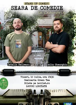 Open Mic la Ceainăria Green Tea cu Călin Gheorghiu și Cătălin Răileanu