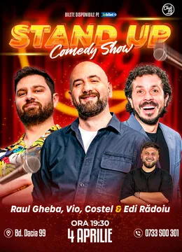 Stand-up Comedy cu Raul Gheba, Vio, Costel - Edi Rădoiu la Club 99