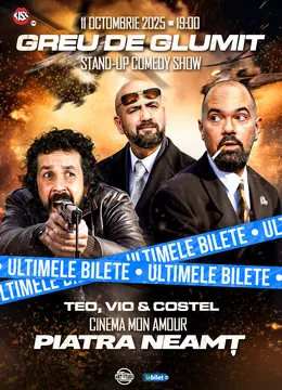 Piatra Neamt: Greu de glumit cu Teo, Vio și Costel | Stand Up Comedy Show