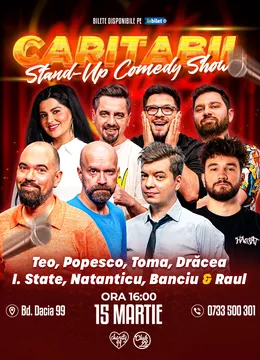 Stand-Up Comedy Caritabil cu Teo, Cristi Popesco, Toma, Drăcea, Ioana State, Natanticu, Banciu & Raul Gheba