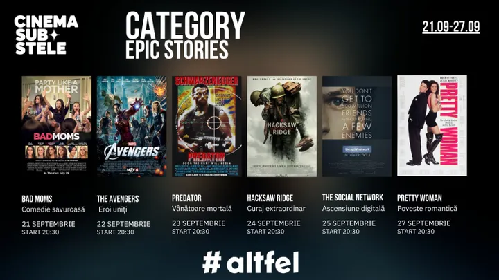 Cinema sub stele: Epic Stories Week