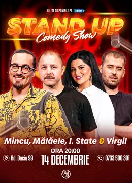 Stand-up Comedy cu Mincu, Mălăele, Ioana State & Virgil Ciulin la Club 99