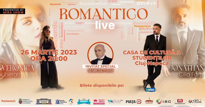 Cluj-Napoca: Romantico cu Jonathan Cilia Faro & Veronica Liberati si Marcel Pavel