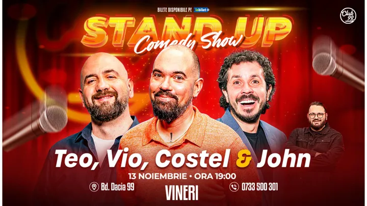 Teo, Vio, Costel - John | Stand Up Comedy la Club99
