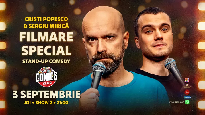 Filmare Special - Cristi Popesco & Sergiu Mirică la ComicsClub! - Show 2