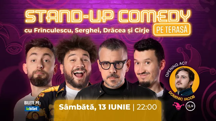 The Fool Terasa: Stand-up Comedy cu Drăcea, Cîrje, Frînculescu și Serghei