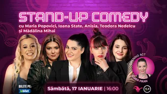 The Fool: Stand-up comedy cu Maria Popovici, Ioana State, Anisia, Teodora Nedelcu și Mădălina Mihai