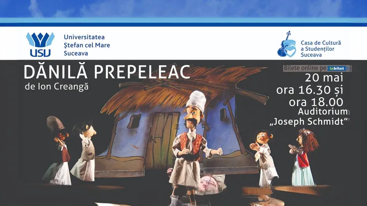 Suceava: Teatru pentru copii „Dănilă Prepeleac” | ora 16:30