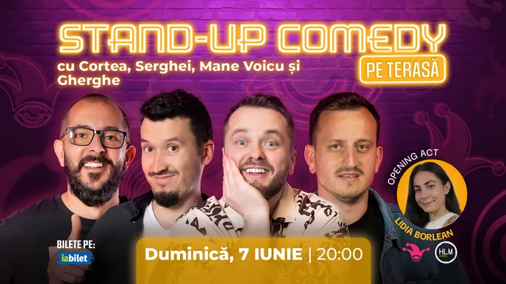 The Fool Terasa: Stand-up comedy cu Cortea, Mane Voicu, Gherghe și Serghei
