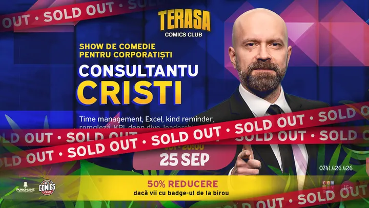 Consultantu Cristi - Show De Comedie pentru Corporatiști pe Terasa ComicsClub!