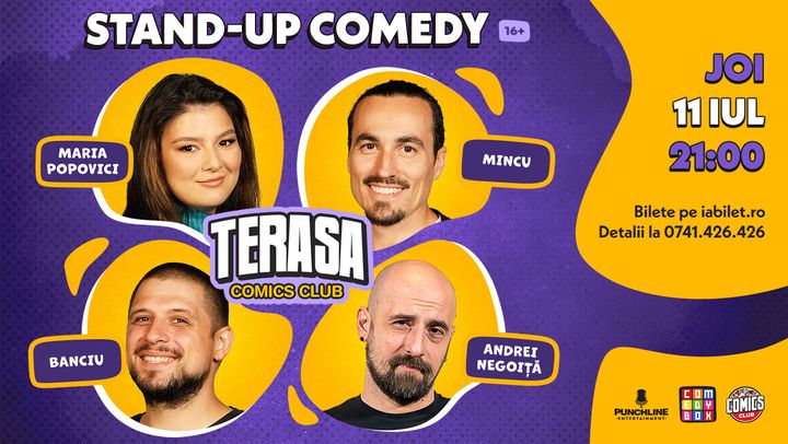 Maria, Mincu și Banciu pe Terasa ComicsClub!