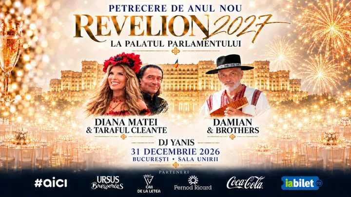 Revelion 2027 la Palatul Parlamentului – O noapte de gală