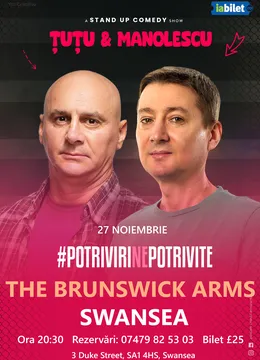 Swansea: Stand-up Comedy - Dan Tutu si Cristi Manolescu