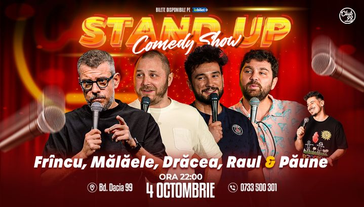 Stand up Comedy cu Frînculescu, Mălăele, Drăcea, Raul Gheba - Florentin Păune
