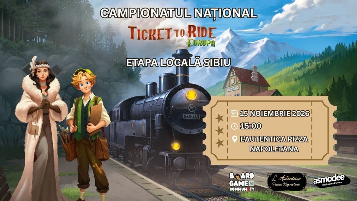 Campionat Ticket to Ride - Etapa Locală Sibiu 2026