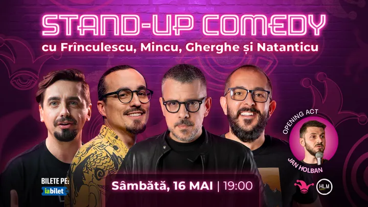 The Fool: Stand-up comedy cu Frînculescu, Mincu, Gherghe și Natanticu