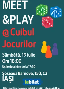 Iași: Meet&Play @Cuibul Jocurilor