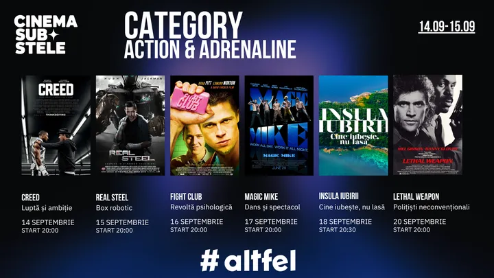 Cinema sub stele: Action & Adrenaline Week