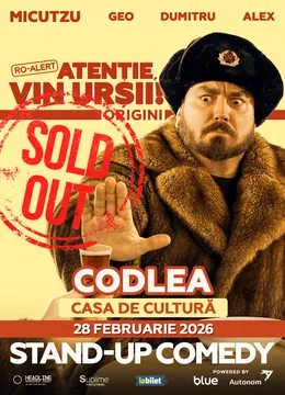 Codlea: Stand-up Comedy cu Micutzu, Geo Adrian si George Dumitru - “Atentie, vin ursii!" - 19:00