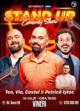 Stand-up Comedy cu Teo, Vio, Costel - Petrică Iștoc la Club 99