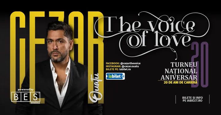 Cezar Ouatu - 20 De Ani De Carieră Turneu Aniversar 2026 - “The Voice Of Love”